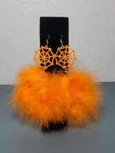Load image into Gallery viewer, Spider Web Fluff Earrings
