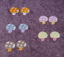 Load image into Gallery viewer, Acrylic Shroom Earrings
