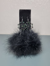 Load image into Gallery viewer, Spider Web Fluff Earrings
