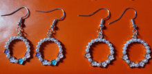 Load image into Gallery viewer, Floral Hoop Earrings

