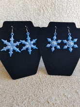 Load image into Gallery viewer, Snowflake Resin Earrings
