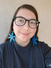 Load image into Gallery viewer, Snowflake Resin Earrings
