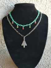 Load image into Gallery viewer, Christmas Tree Stacked Choker
