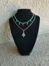 Load image into Gallery viewer, Christmas Tree Stacked Choker
