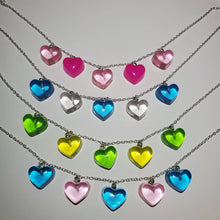 Load image into Gallery viewer, Iridescent Heart Chokers
