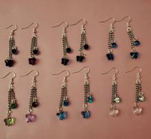 Load image into Gallery viewer, Cascading Butterfly Earrings
